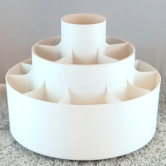 The Pampered Chef Kitchen The Pampered Chef Tool Turnabout Utensil Caddy Carousel White Euc